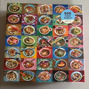 Galison 500 Piece Puzzle-Noodles for Lunch